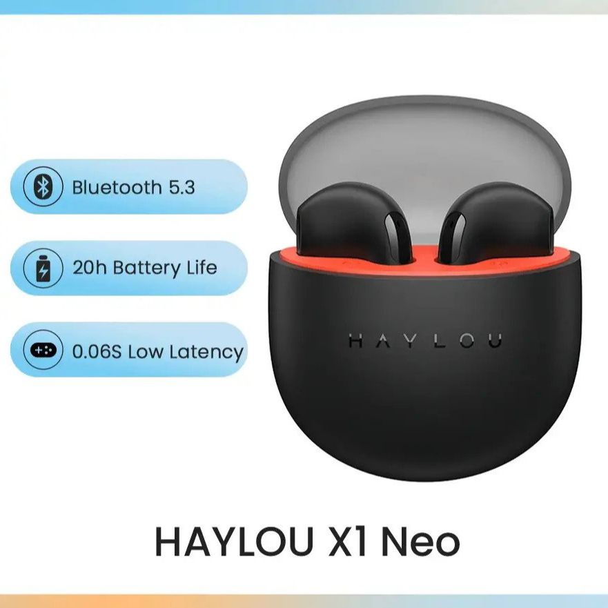Picture of Haylou X1 Neo Light and StunningTrue Wireless Earbuds - Black