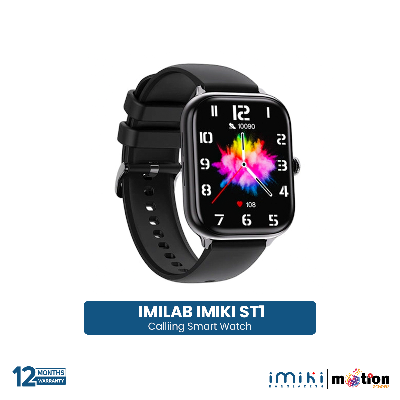 Picture of IMIKI ST1 Smart Watch 1.78" AMOLED Display BT Call Realtime Heart Rate 100+ Sport Modes SpO2 Sensor SmartWatch
