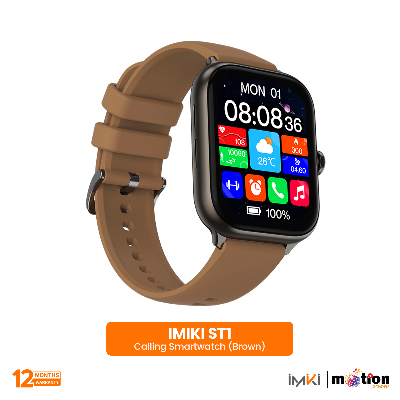 Picture of IMIKI ST1 Smart Watch 1.78" AMOLED Display BT Call Realtime Heart Rate 100+ Sport Modes SpO2 Sensor SmartWatch