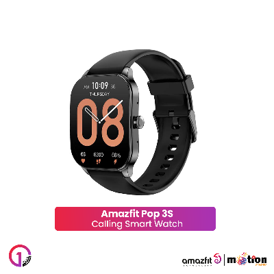 Picture of Amazfit Pop 3S 1.96" AMOLED Display with Bluetooth Calling Smart Watch