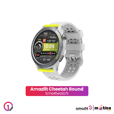 Picture of Amazfit Cheetah 1.39" AMOLED Dual-Band With Streamlined Sports Design (Round)-  Speedster Grey