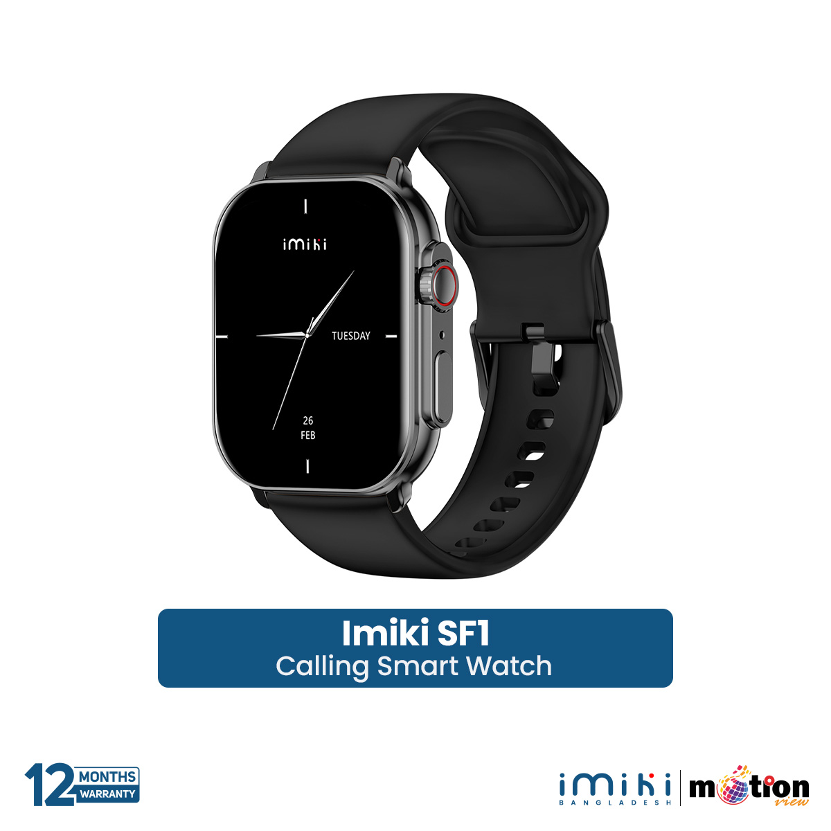 Picture of Imilab Imiki SF1 Curved 2.01inch Amoled Calling Smart Watch Metal Body