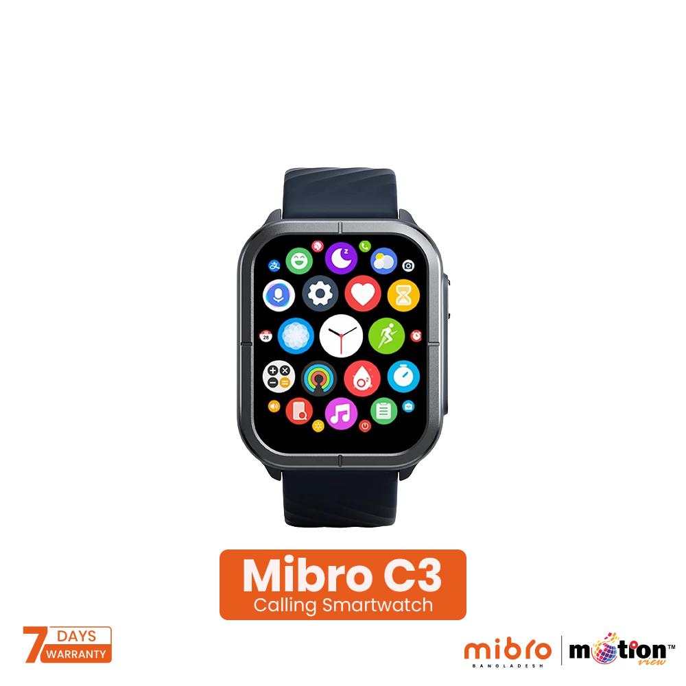 Picture of Mibro C3 Calling smart Watch 2ATM with Dual Straps - Navy Blue