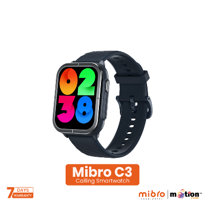 Picture of Mibro C3 Calling smart Watch 2ATM with Dual Straps - Navy Blue