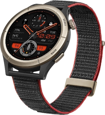 Picture of Amazfit cheetah Pro 1 45" AMOLED Corning Gorilla Glass 3 Dual Band 5ATM Sports Design (Round)- Run Track Black