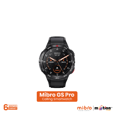 Picture of Mibro GS Pro Calling Smart Watch with 5ATM Waterproof Water Resistance - Black ( Dual Strap )