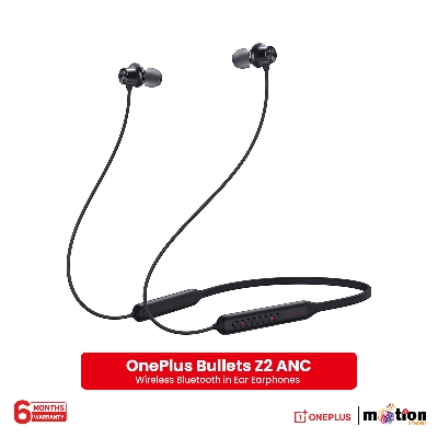 Picture of OnePlus Bullet Wireless Z2 ANC Bluetooth in Ear Earphones with 45dB Hybrid ANC Bluetooth Headset
