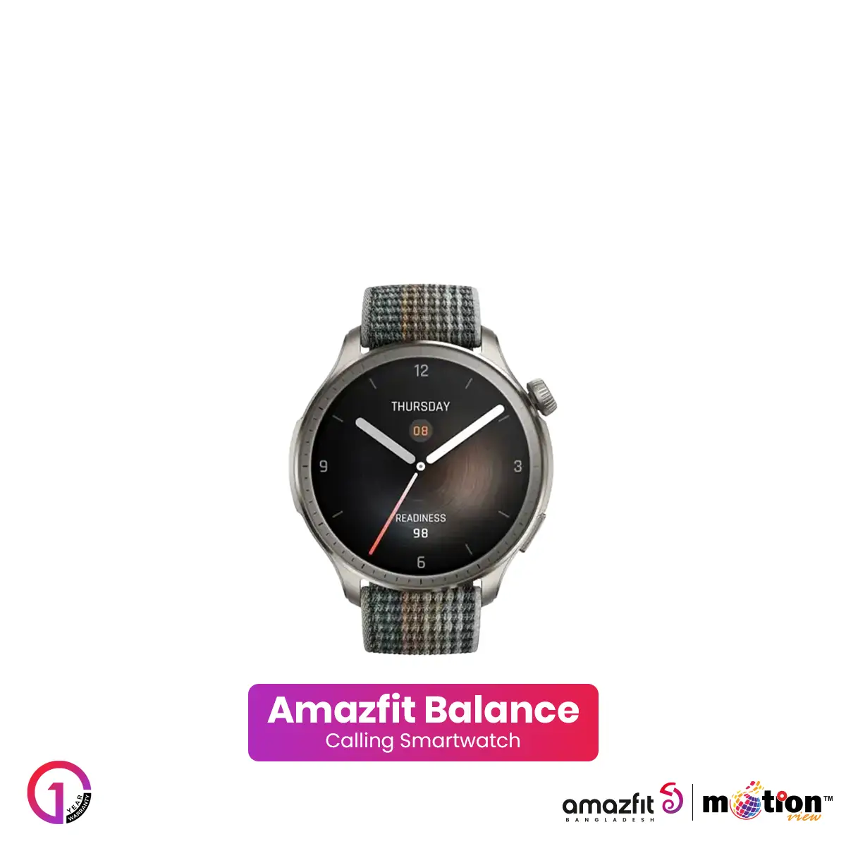 Picture of Amazfit BALANCE 1.5" HD AMOLED Smart Watch with 5 ATM