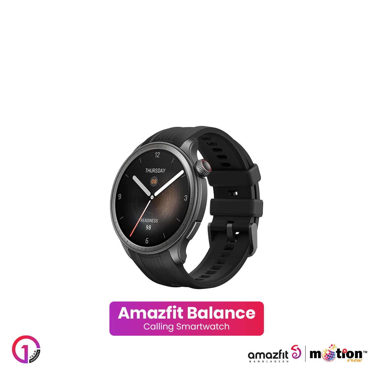 Picture of Amazfit BALANCE 1.5" HD AMOLED Smart Watch with 5 ATM