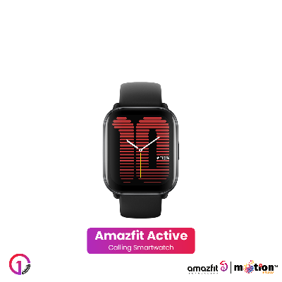 Picture of Amazfit Active 1.75" AMOLED Display & Alexa Built-in Smart Watch with AI Fitness Exercise Coach,  Bluetooth Calling Smart Watch