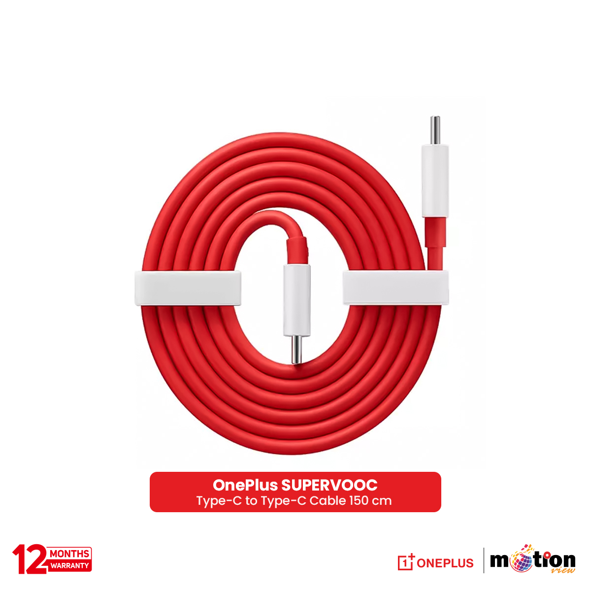 Picture of OnePlus SUPERVOOC Type-C to Type-C Cable 150 cm-Red