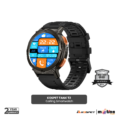 Picture of KOSPET TANK T2 Rugged Smart Watch Men Big Battery Music Play Fitness Tracker Bt Dial Call Sport Smartwatch For Men