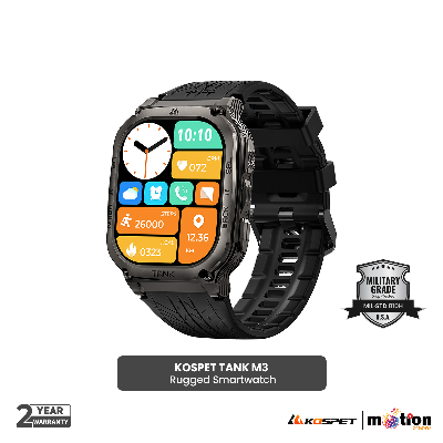 Picture of KOSPET TANK M3  Smartwatches For Men Women Smartwatch 480mAh Digital Fitness AMOLED AOD Bluetooth Watches