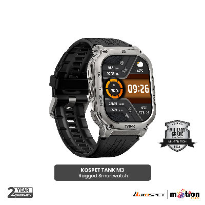 Picture of KOSPET TANK M3  Smartwatches For Men Women Smartwatch 480mAh Digital Fitness AMOLED AOD Bluetooth Watches