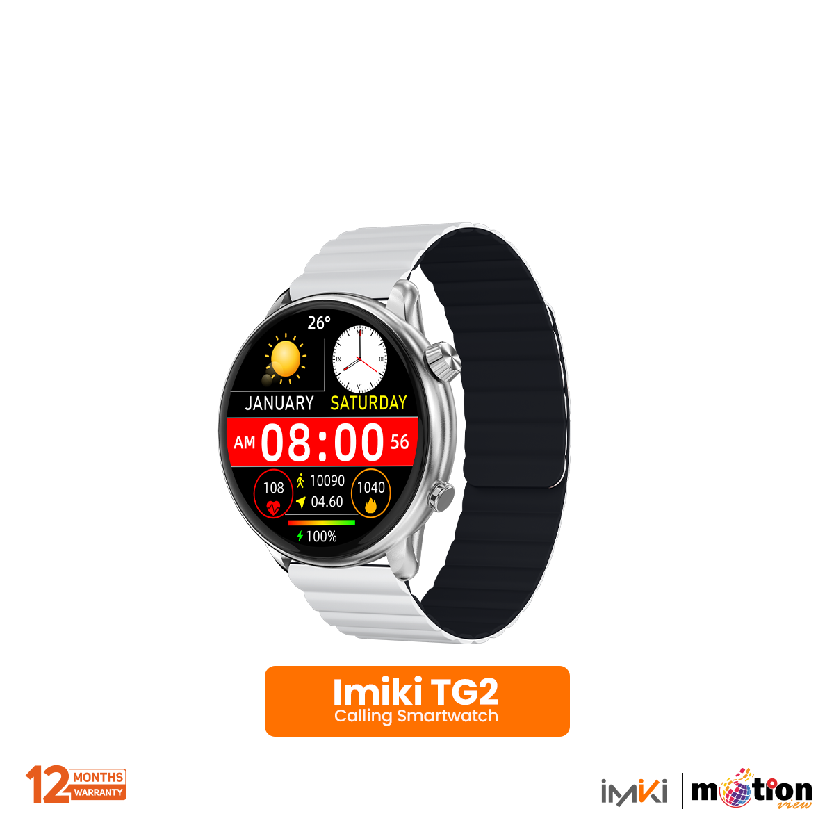 Picture of IMIKI TG2 1.43" AMOLED BT Calling Smart Watch with Magnetic Strap