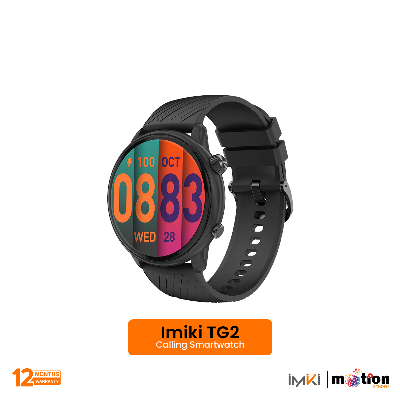 Picture of IMIKI TG2 1.43" AMOLED BT Calling Smart Watch with Silicon Strap