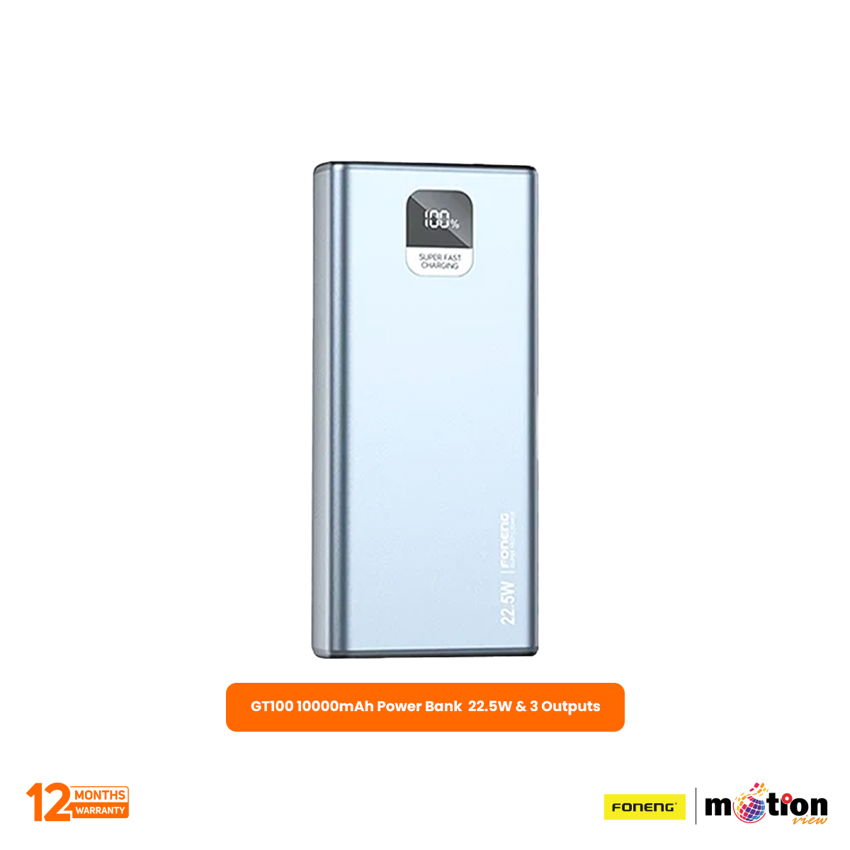 Picture of Foneng GT100 10000mAh 22.5W & 3 OUTPUTS Power Bank