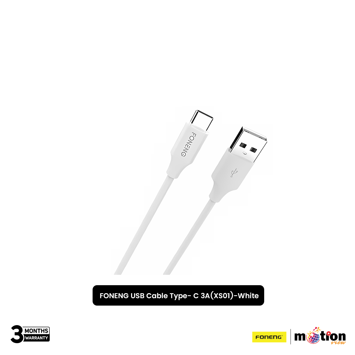 Picture of FONENG USB Cable Type- C 3A(XS01)-White