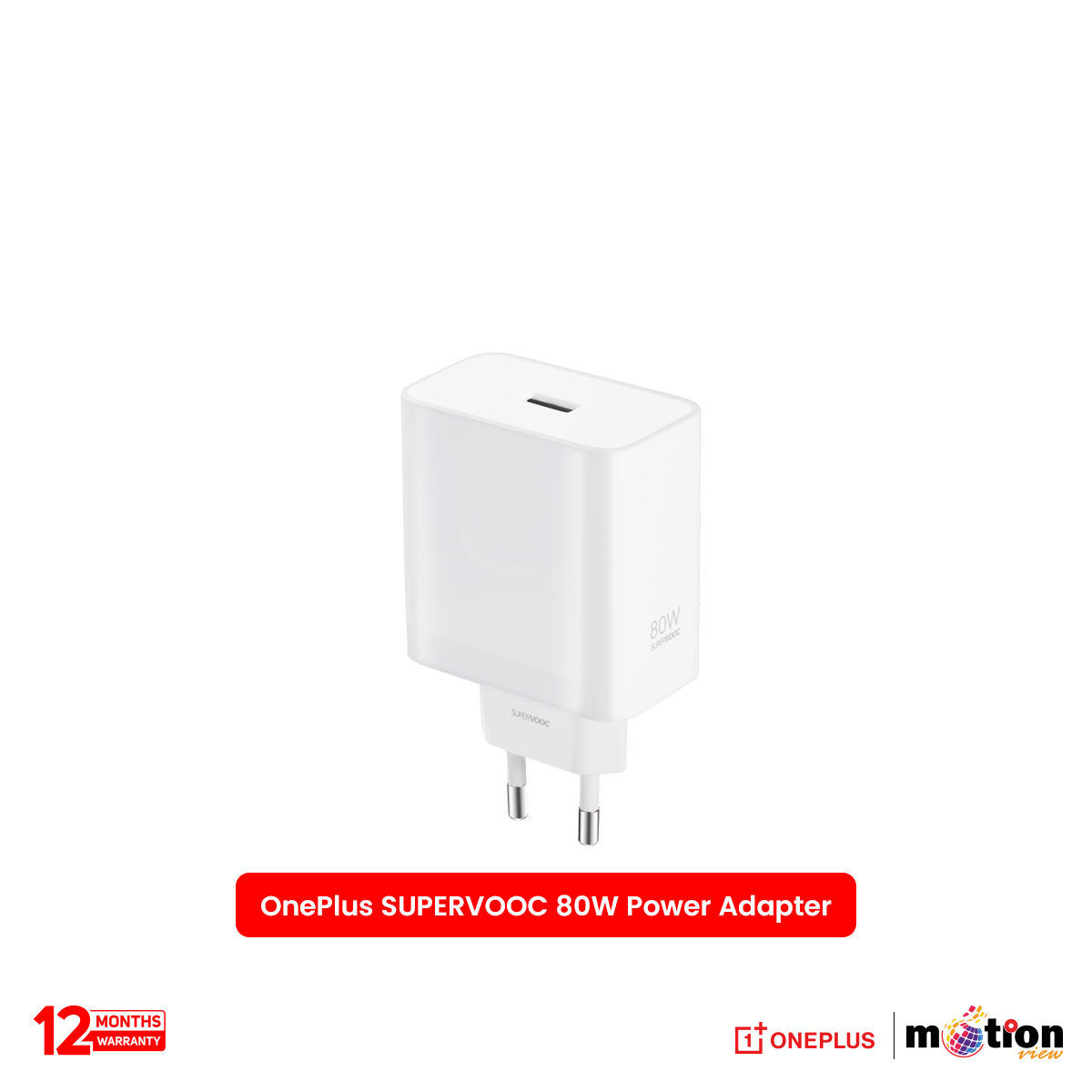 Picture of OnePlus SUPERVOOC 80W Power Adapter(Type -A EU) - White