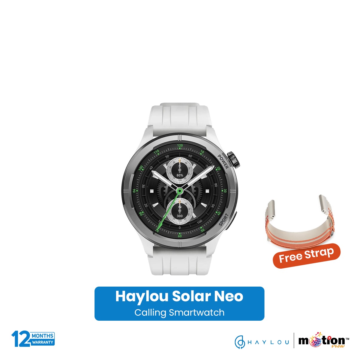 Picture of Haylou Solar Neo 1.53" Bluetooth Calling Smart Watch (Double Strap)
