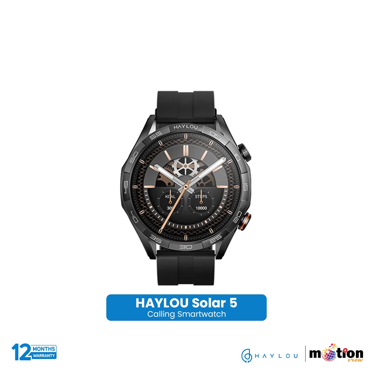Picture of Haylou Solar 5 1.58" AMOLED Display Bluetooth Calling Smart Watch (Silicon Strap)