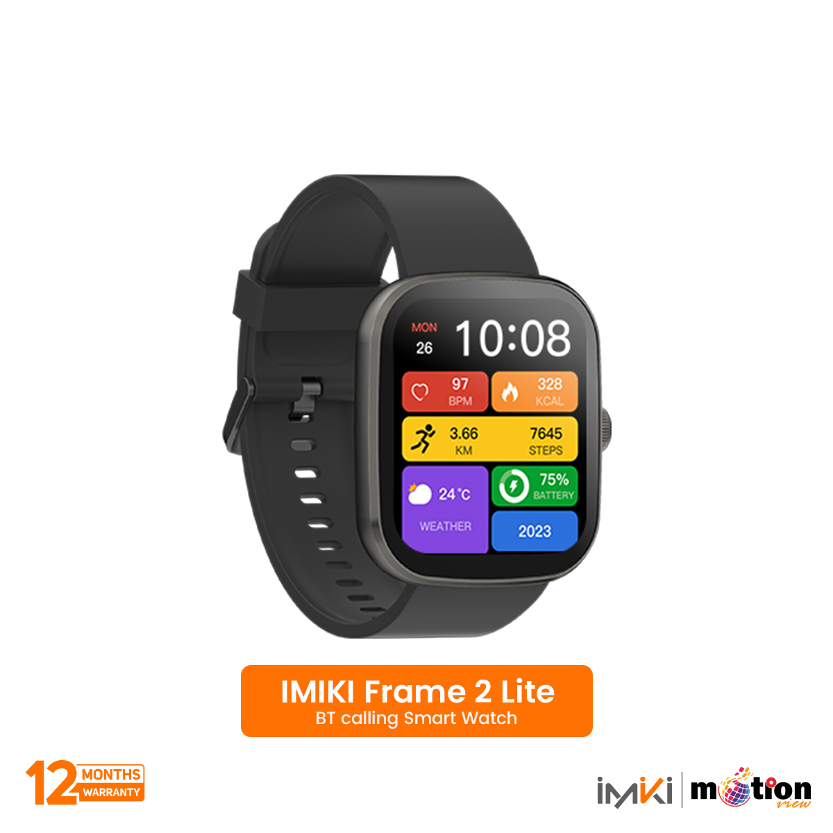 Picture of IMIKI Frame 2 Lite 2.5D ultra-thin Screen BT Calling Smart Watch