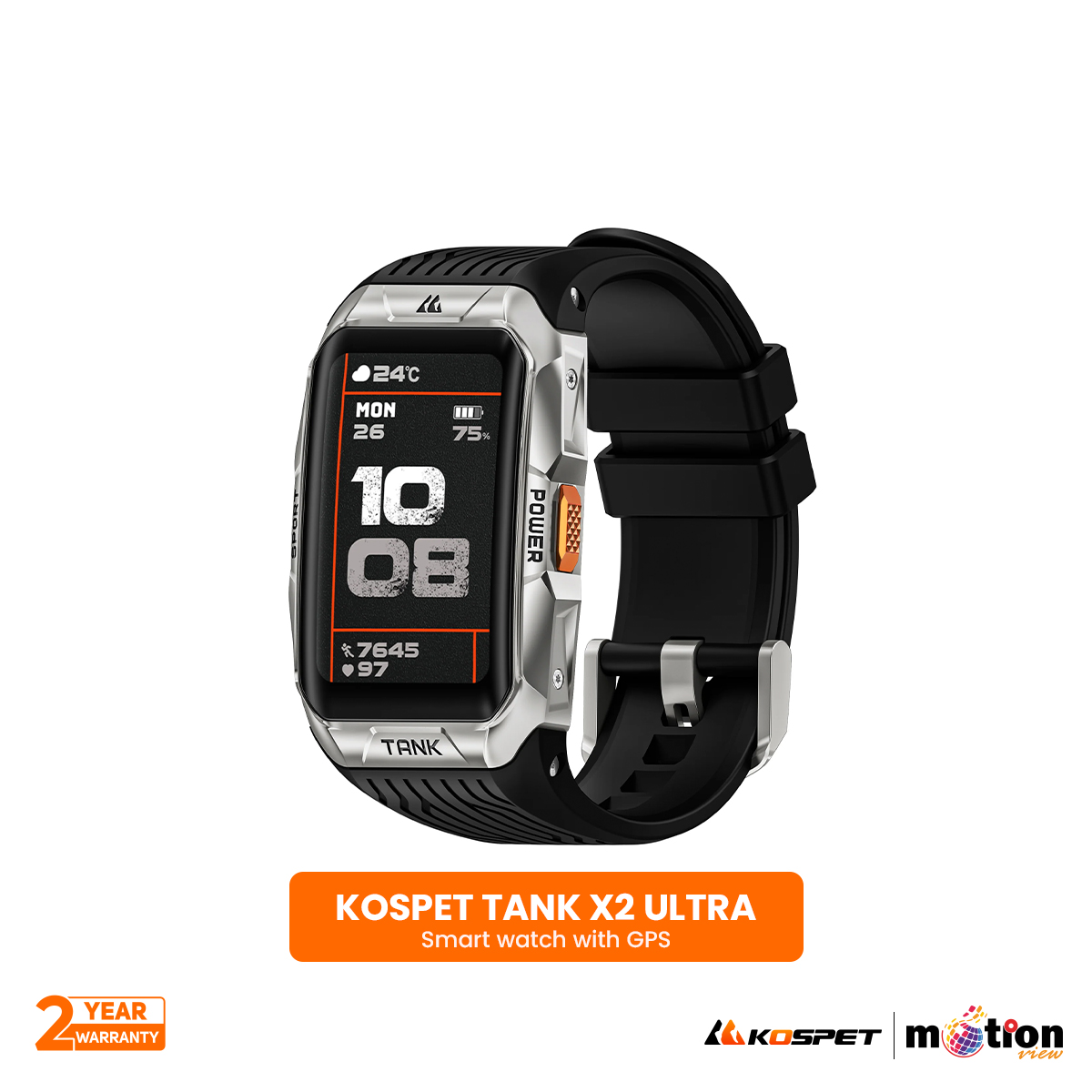 Picture of KOSPET TANK X2 Ultra 1.46" AMOLED With 5 ATM & IP69K (Dive-proof)  Smart Band