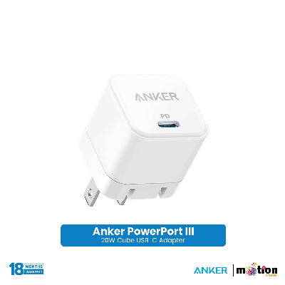 Picture of Anker PowerPort III 20W Cube USB-C Adapter