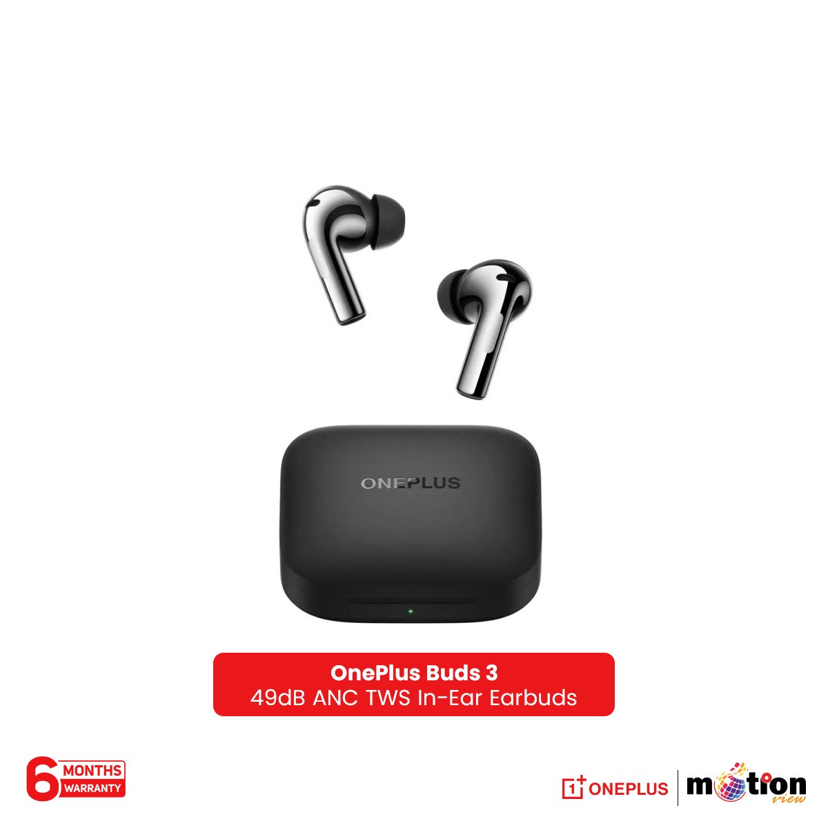 Picture of OnePlus Buds 3 Upto 49dB Noise Cancellation in Ear TWS Bluetooth Earbuds