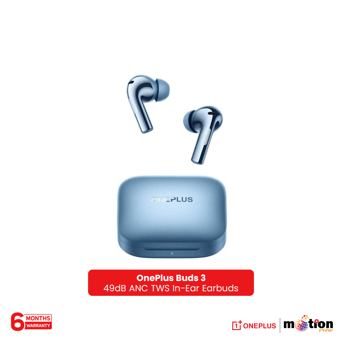 Picture of OnePlus Buds 3 Upto 49dB Noise Cancellation in Ear TWS Bluetooth Earbuds