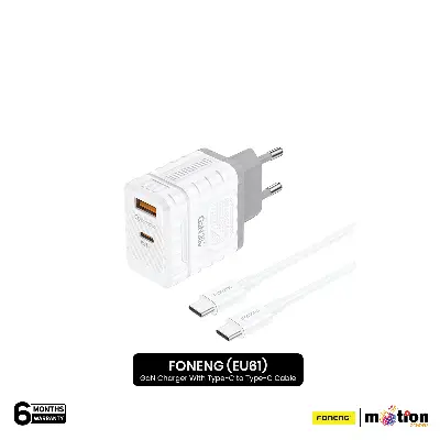 Picture of FONENG (EU61) 30W A+C 2-Port GaN Charger With Type-C to Type-C Cable
