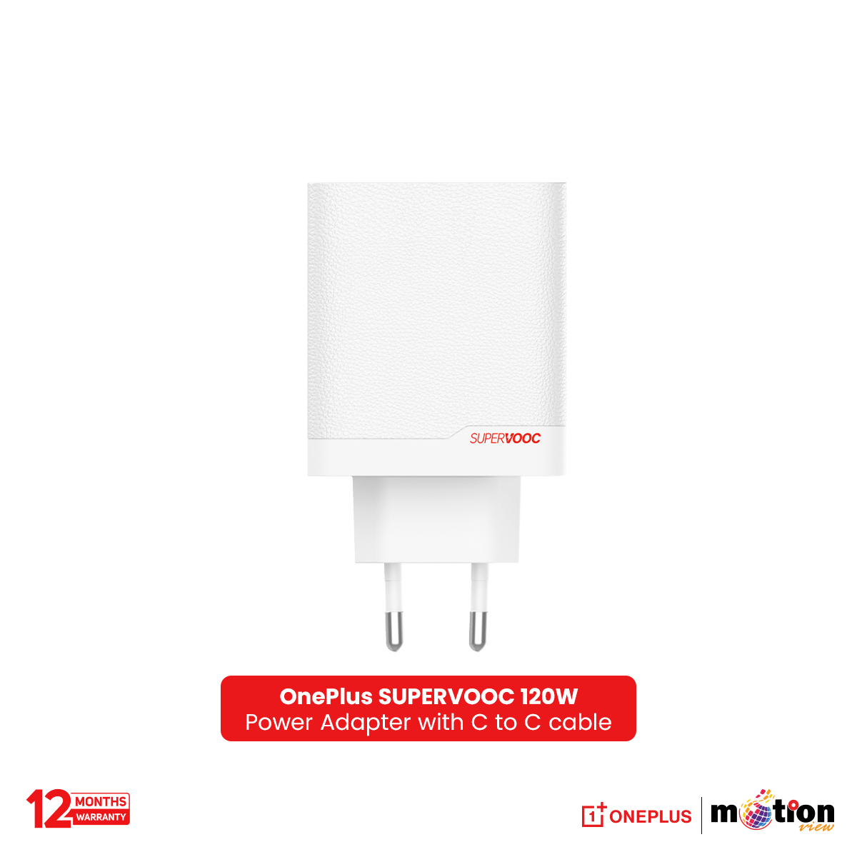 Picture of OnePlus SUPERVOOC 120W Dual Ports Power Adapter with C to Ccable