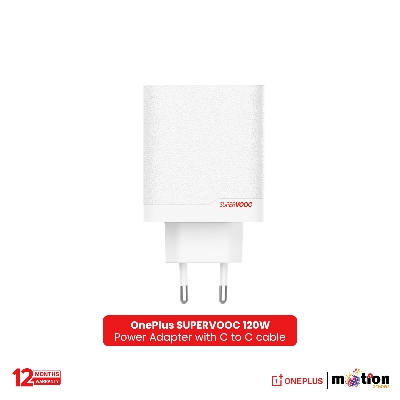 Picture of OnePlus SUPERVOOC 120W Dual Ports Power Adapter with C to Ccable