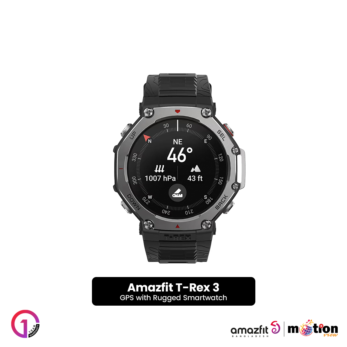 Picture of Amazfit T-Rex 3  Rugged Smartwatch