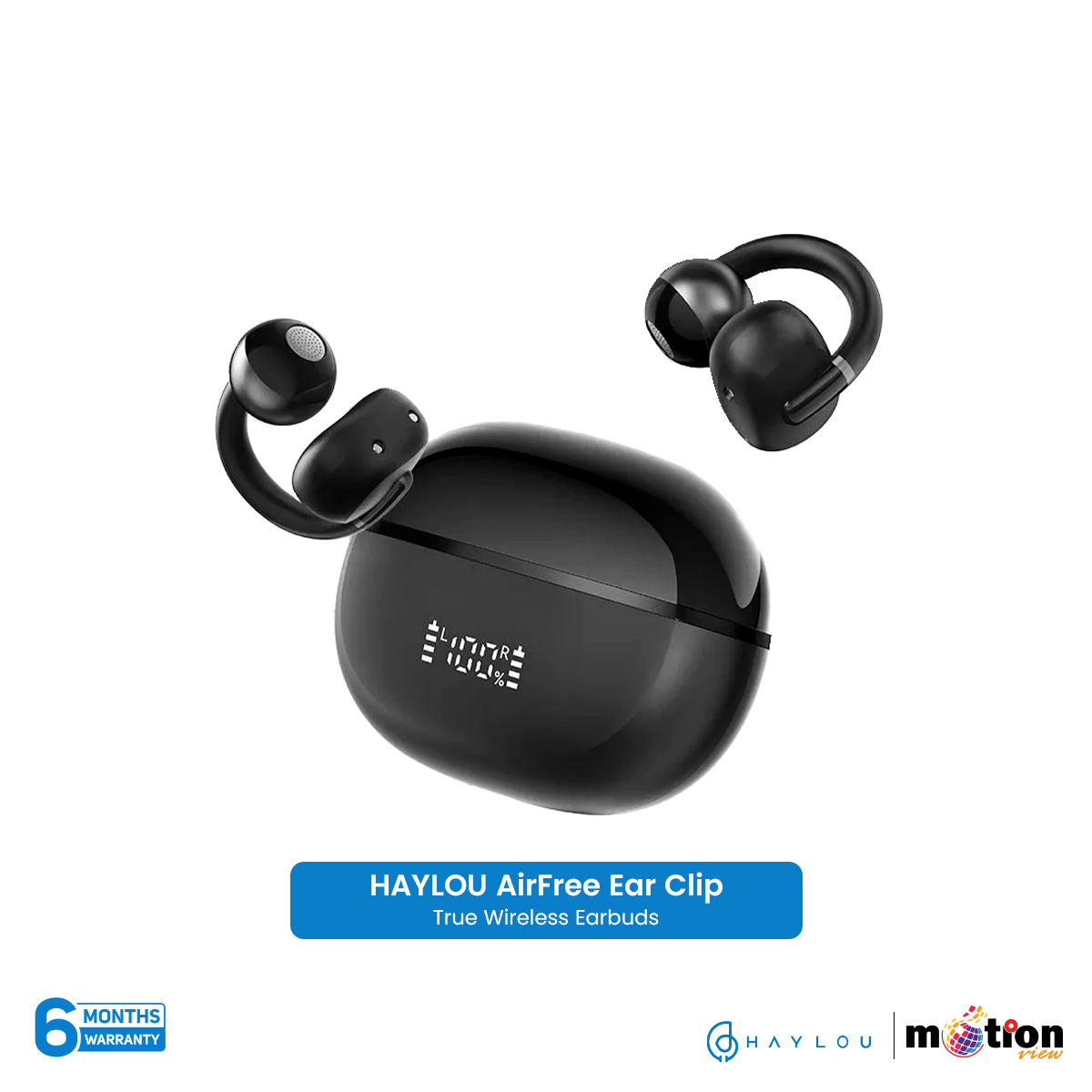 Picture of HAYLOU AirFree Ear Clip Earphones Bluetooth 5.4 AI Noise Reduction Wireless Earbuds