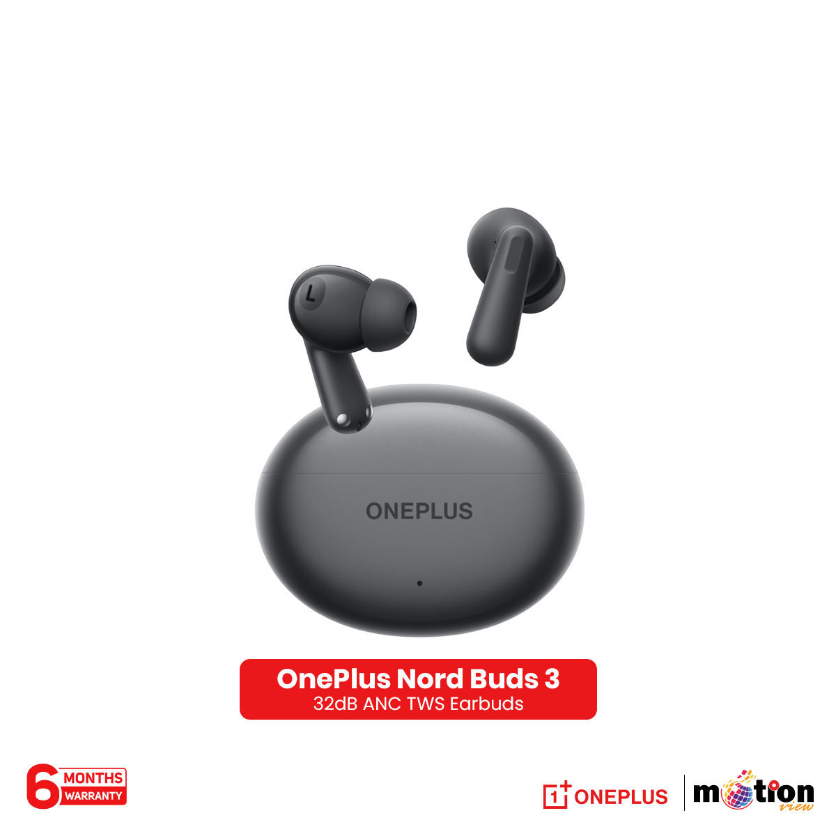 Picture of OnePlus Nord Buds 3 with Up to 32db Active Noise Cancellation Wireless Earbuds