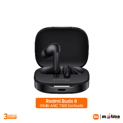 Picture of Redmi Buds 6 upto 49db ANC Bluetooth Earbuds - Black