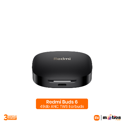 Picture of Redmi Buds 6 upto 49db ANC Bluetooth Earbuds - Black