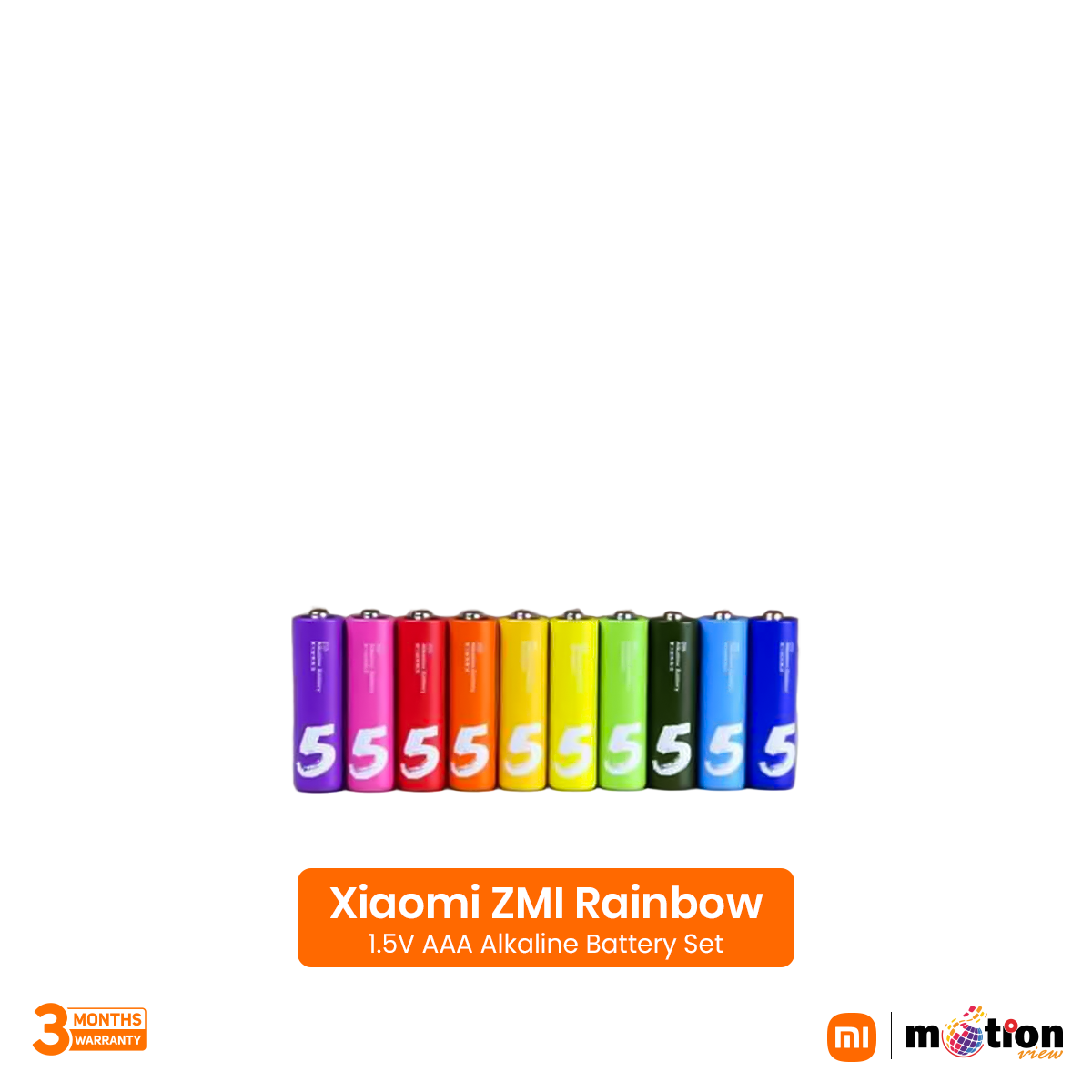 Picture of Xiaomi ZMI Rainbow 1.5V AAA Alkaline Battery Set