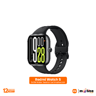 Picture of Redmi Watch 5 2.07inch AMOLED With 5ATM Water Resistance Smart Watch- Black
