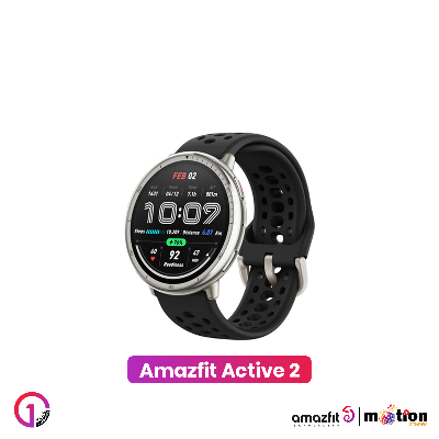 Picture of Amazfit Active 2 (Round) 1.32inch with 160+ Workout Modes Smartwatch (Basic)