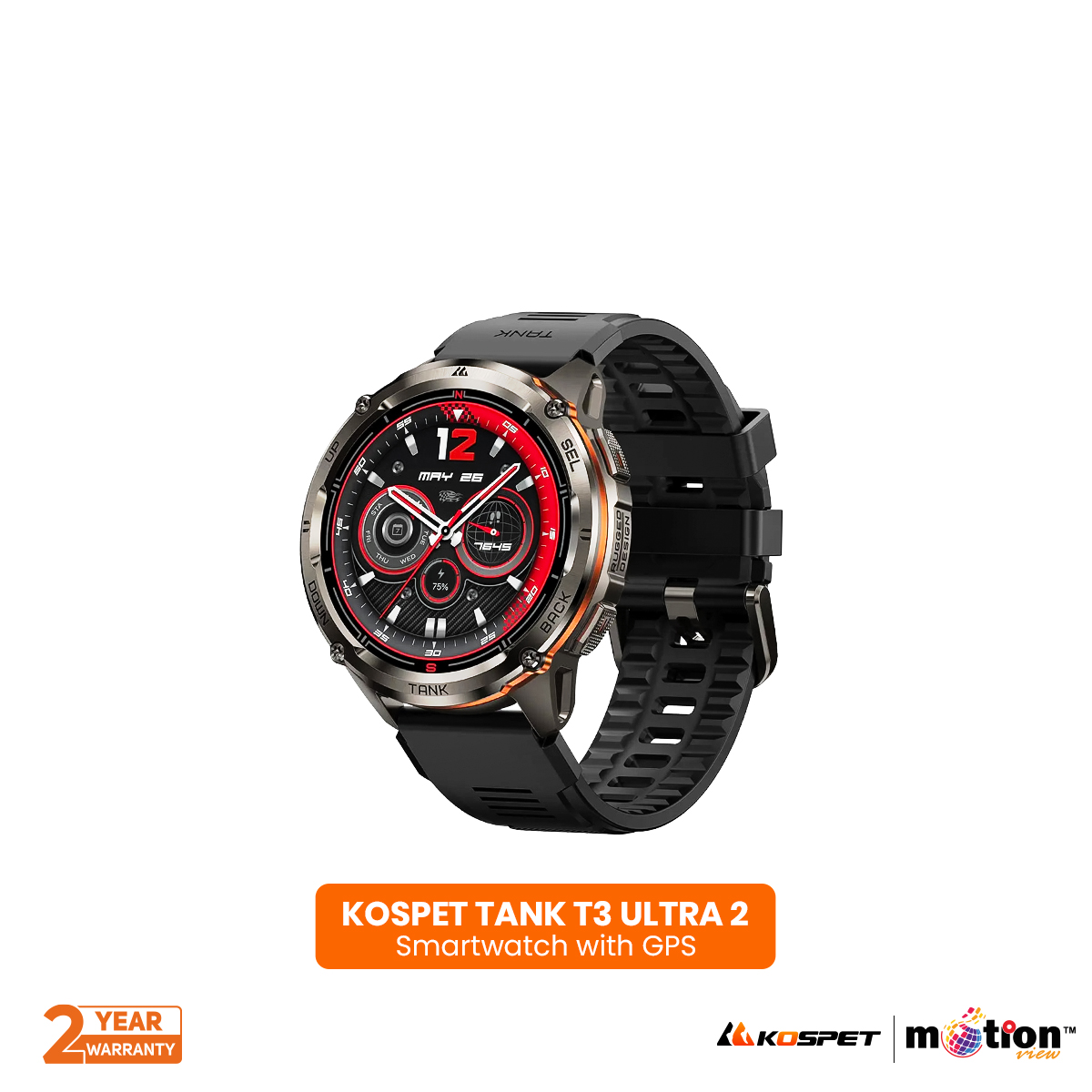Picture of Kospet TANK T3 ULTRA 2 IP69K & 5 ATM Dive-proof Smartwatch