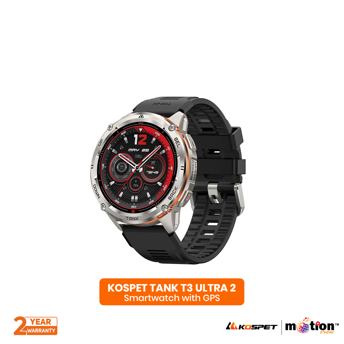 Picture of Kospet TANK T3 ULTRA 2 IP69K & 5 ATM Dive-proof Smartwatch