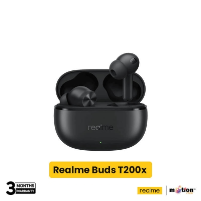 Picture of Realme T200x 25dB ANC With 12.4mm True Wireless Earbuds- Black