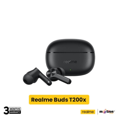 Picture of Realme T200x 25dB ANC With 12.4mm True Wireless Earbuds- Black