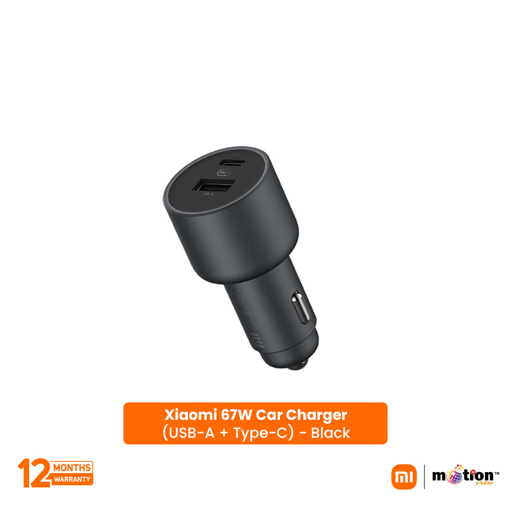Picture of Xiaomi 67W Car Charger (USB-A + Type-C) - Black