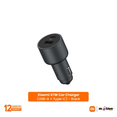 Picture of Xiaomi 67W Car Charger (USB-A + Type-C) - Black