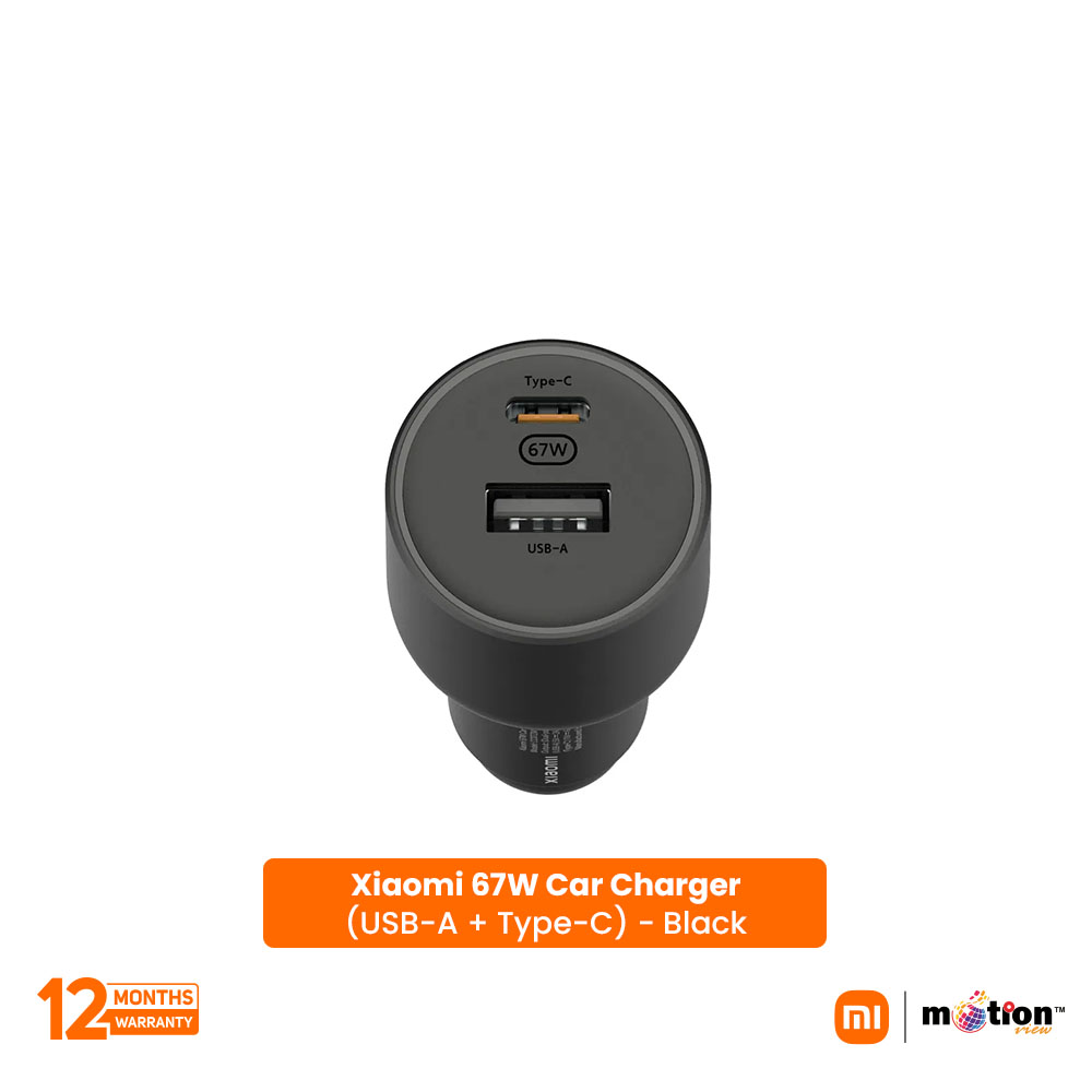 Picture of Xiaomi 67W Car Charger (USB-A + Type-C) - Black
