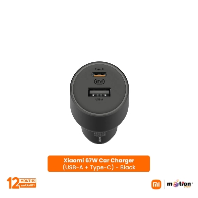 Picture of Xiaomi 67W Car Charger (USB-A + Type-C) - Black