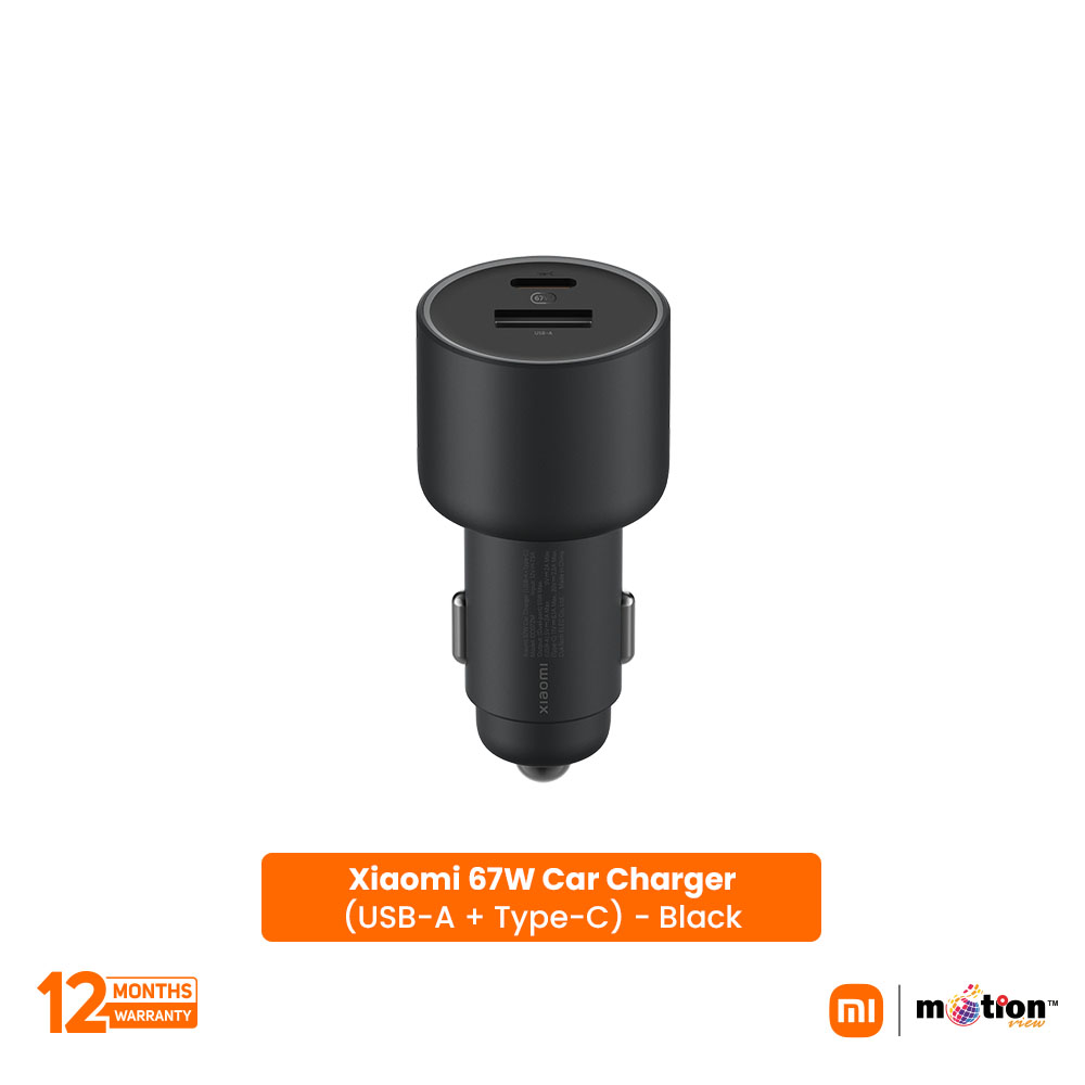 Picture of Xiaomi 67W Car Charger (USB-A + Type-C) - Black